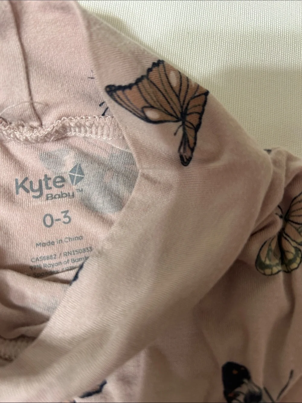 Kyte BABY Butterfly Onsie and Bloomie set, 0-3 mo